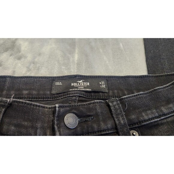 Hollister Men's Size 31X32" Black Tapered Jeans - Picture 5 of 10